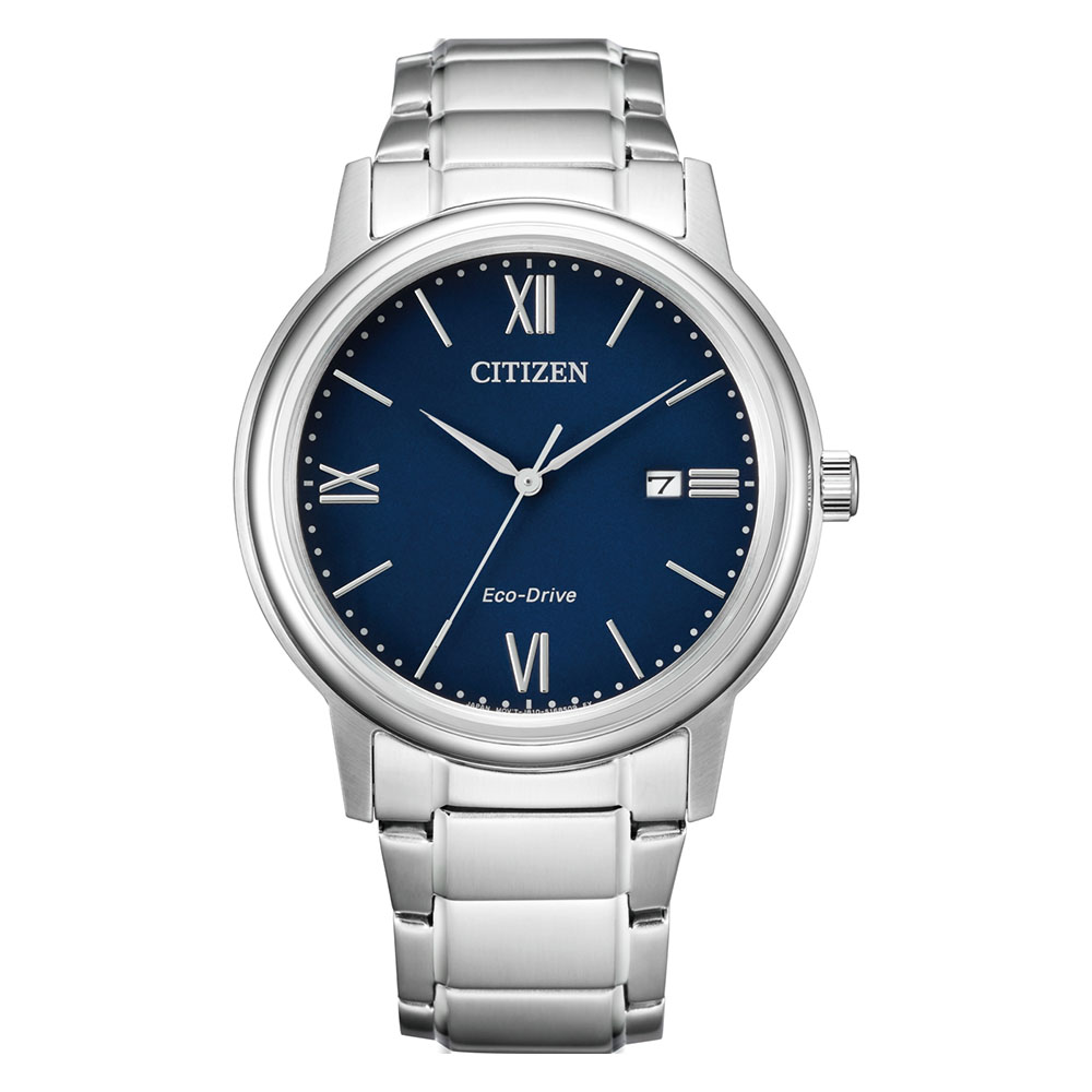 Citizen Eco-Drive Analog Blue Dial Mens Watch AW1670-82L